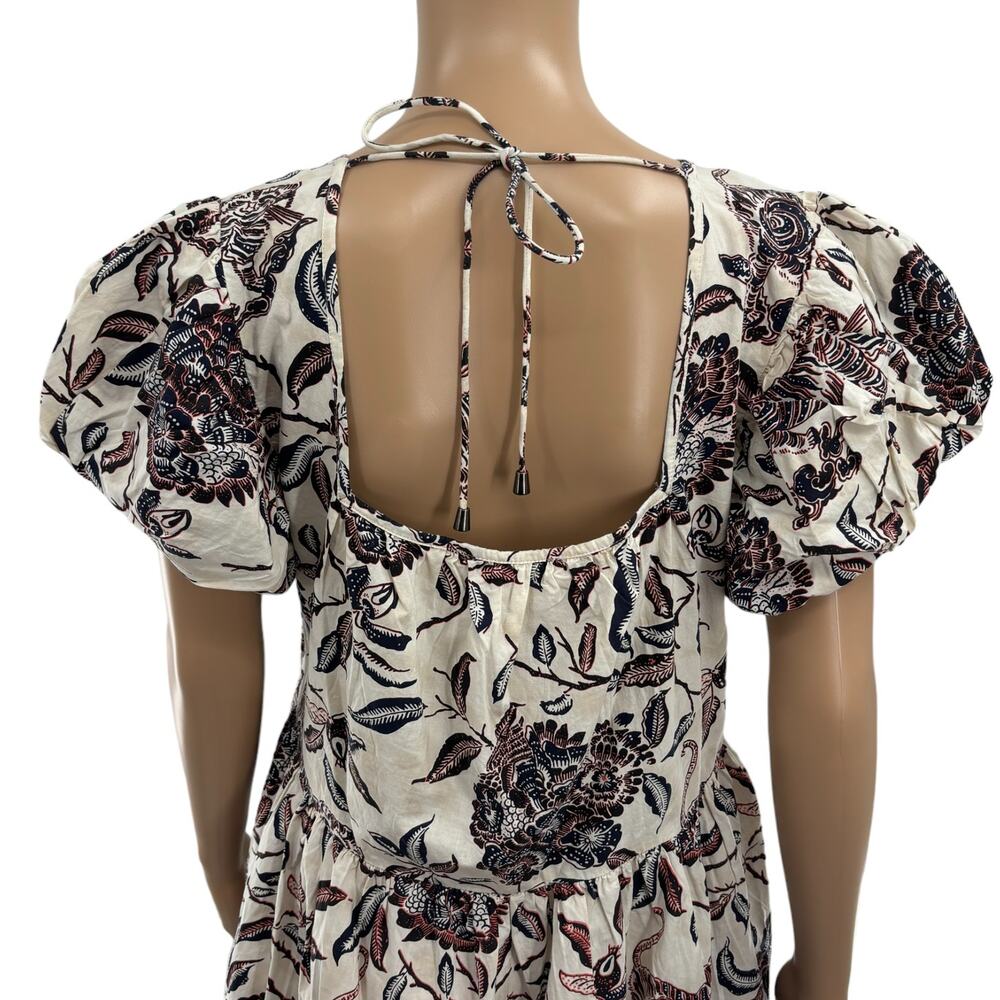 House of Harlow 1960 Floral Peasant Puff Sleeve Dress - Picture 9 of 12